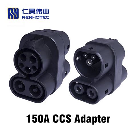 Ev Charging Adapter Ccs Combo 2 To Ccs Combo 1 Dc 150a Socket Charger Converter Mode 3 Type 2