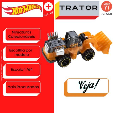Hot Wheels Trator Wheel Loader HW City Shopee Brasil