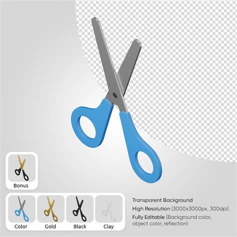 Scissor 3d Psd High Quality Free Psd Templates For Download