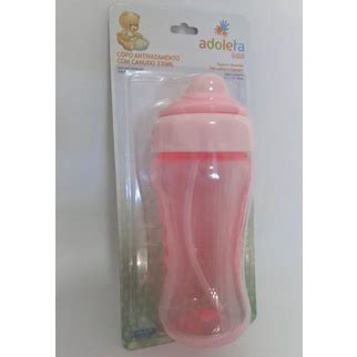 COPO INFANTIL ANTIVAZAMENTO TAMPA E BICO DE SILICONE 330ml ROSA