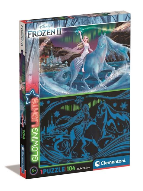 Puzzle Glowing Lights Frozen Ii Clementoni Pi Ces Puzzles