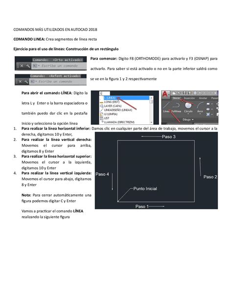 Calam O Comandos M S Utilizados En Autocad