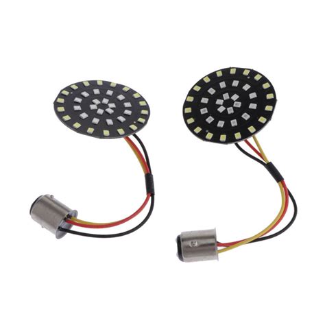 Buy Pair 1156 Bullet LED Turn Signal Inserts Light For Harley Touring