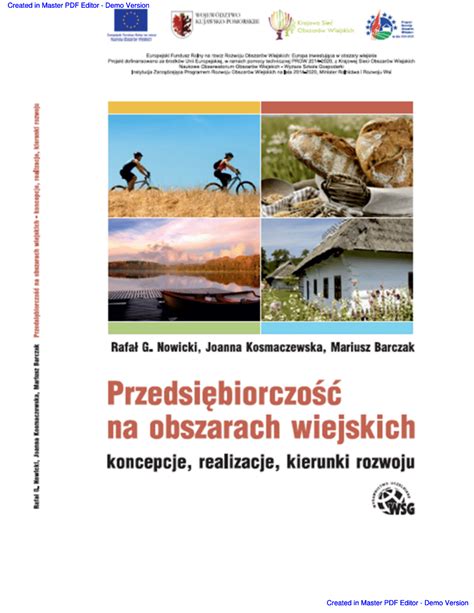 PDF Przedsiębiorczość na obszarach wiejskich koncepcje realizacje