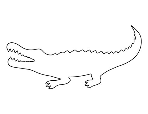 Printable Alligator Template