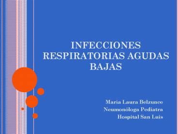 Ppt Infecciones Respiratorias Agudas Bajas Powerpoint Presentation