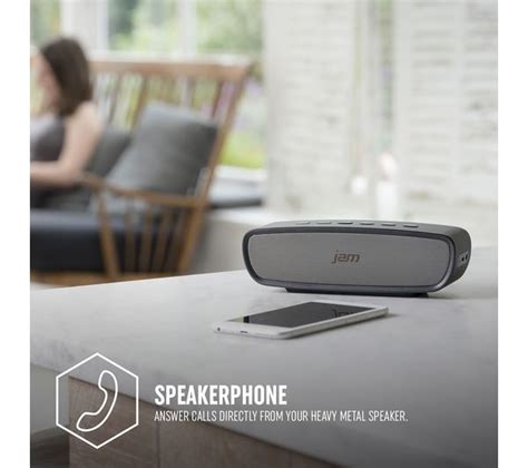 JAM Heavy Metal HX P920 Portable Bluetooth Wireless Speaker Grey HX