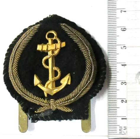 INSIGNE DE CASQUETTE Ancien D OFFICIER MARINIER Marine Nationale