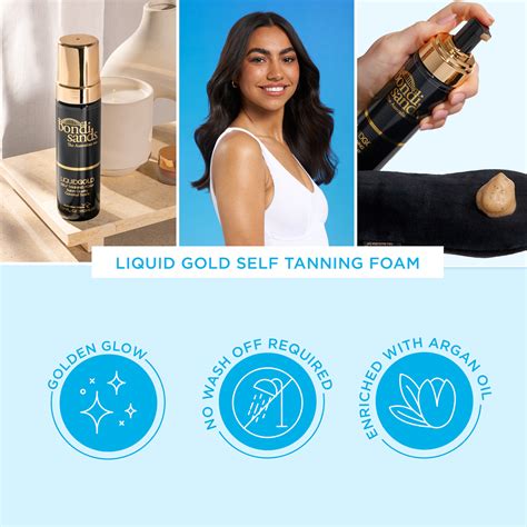 Bondi Sands Self Tanning Foam Liquid Gold 5 07 Fl Oz