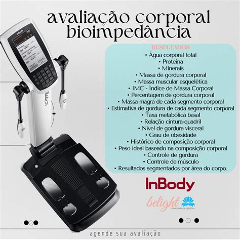 Avaliação Corporal De Bioimpedância Com Inbody 270 Belight Clínica