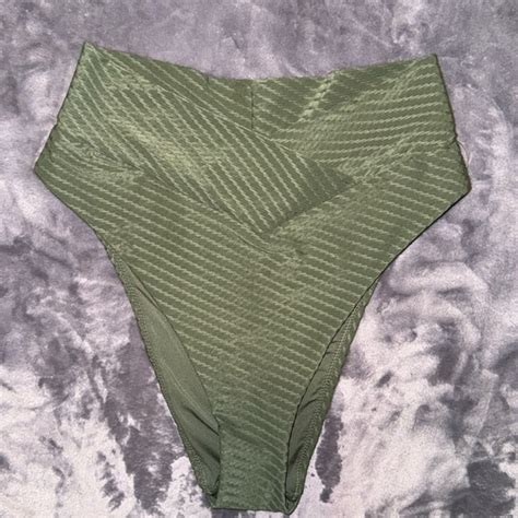 Aerie Swim Aerie Bikini Bottom Swim High Waisted Cheeky High Cut