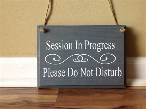 Session In Progress Please Do Not Disturb Two Sided Double