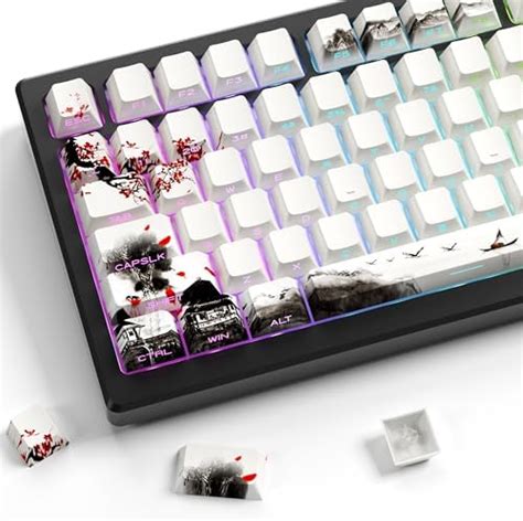 Amazon Womier PBT Keycaps Custom White Japanese Keyboard Keycaps