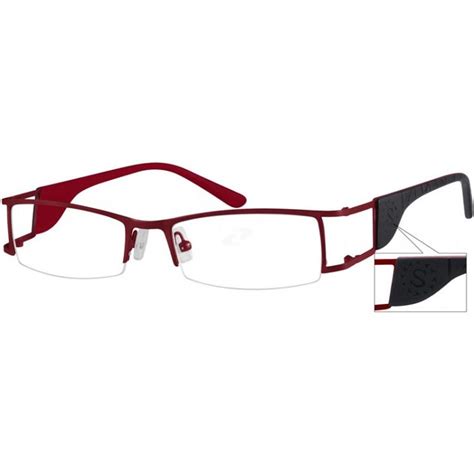 Red Rectangle Glasses 813718 Zenni Optical Eyeglasses Zenni Zenni Optical Glasses