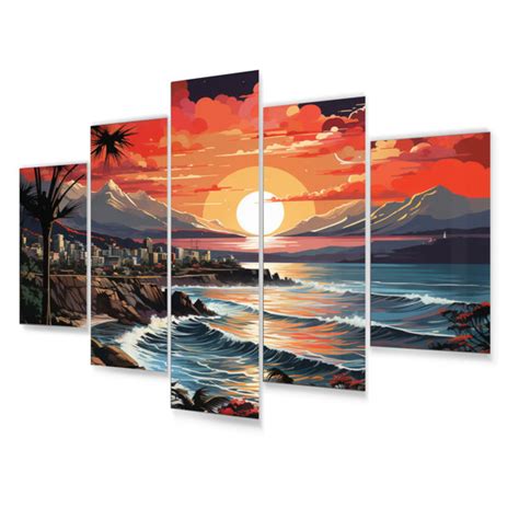 Designart City Maui Popart Iv On Metal Pieces Print Wayfair