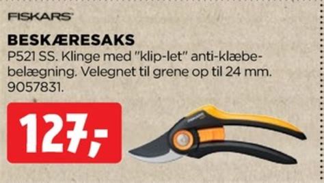 Fiskars beskæresaks tilbud hos jem fix