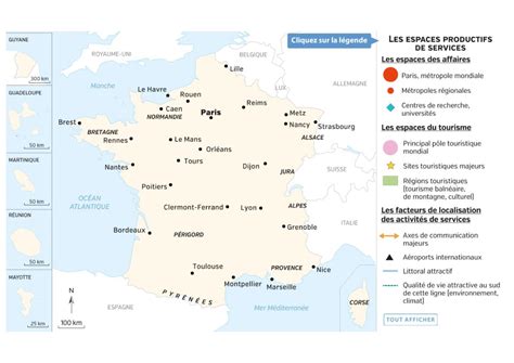 Carte Des Espaces Productifs En France PDF Cours Exercices Examens