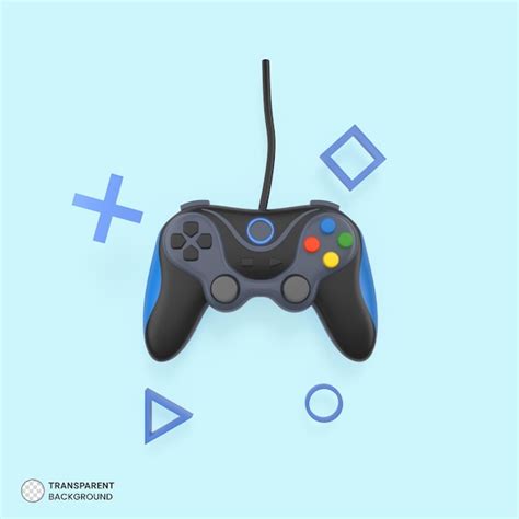 Gamepad Controlador De Juego Joystick Icono Aislado 3d Render Archivo