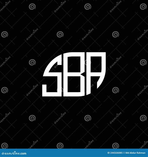 SBA Letter Logo Design on Black Background. SBA Creative Initials ...