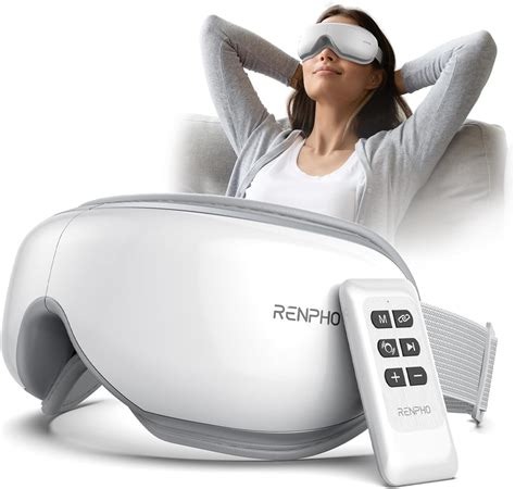 RENPHO masseur oculaire avec télécommande et chaleur masque de massage