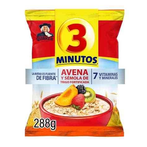 Avena Quaker Minutos S Mola De Trigo Fortificada G Walmart