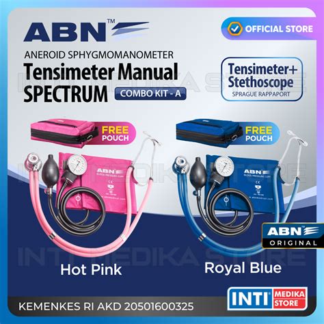 Jual Abn Tensimeter Aneroid Spectrum Stetoskop Combo Kit A Tensi