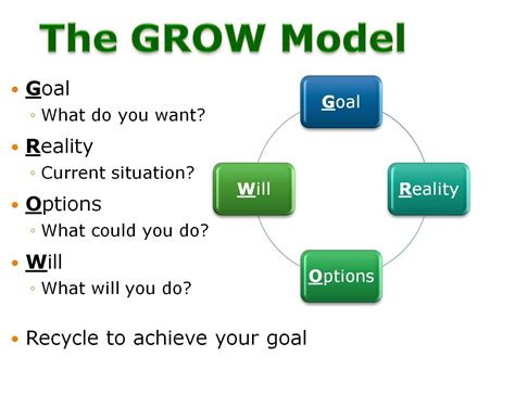 The Grow Model Of Coaching Diagram The Grow Model