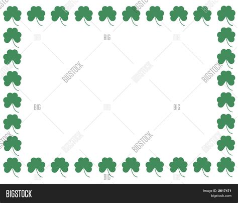 Shamrock Border Vector & Photo (Free Trial) | Bigstock