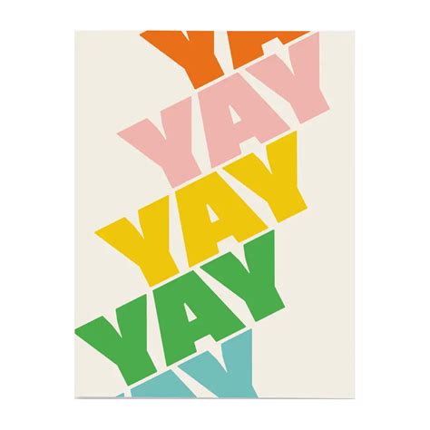 Yay Yay Yay Card by paper&stuff – Little Otsu