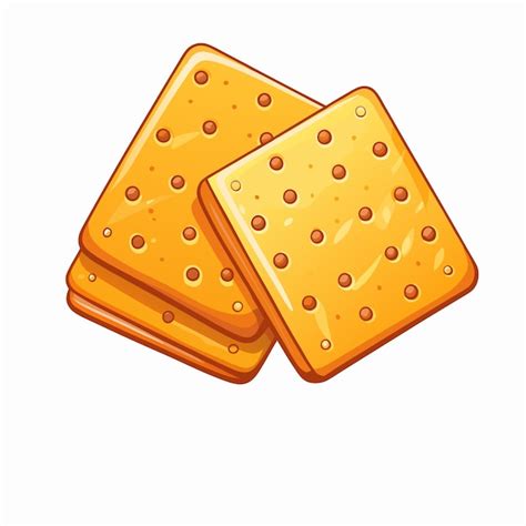 Cheese Crackers Food Graphic Design Vector | Premium AI-generated vector