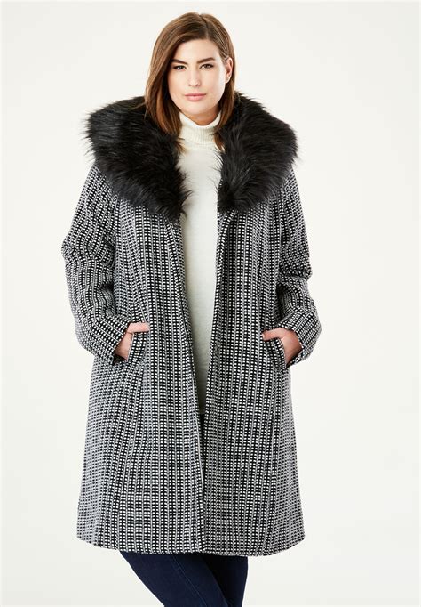 A Line Wool Blend Coat Roamans