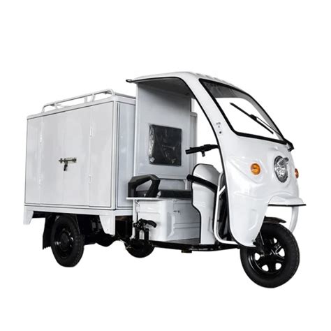 2023 Three Wheels Cargo Electric Tricycle Fully Enclosed Cargo Scooter