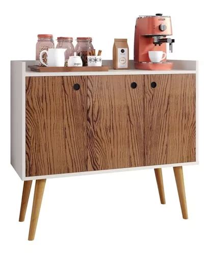 Aparador Buffet Wood Cantinho Do Caf Portas E Prateleira