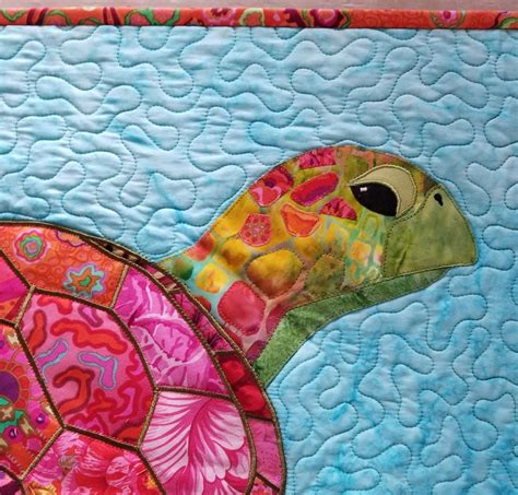 Sea Turtle Fusible Applique Quilt Wallhanging Pattern Etsy