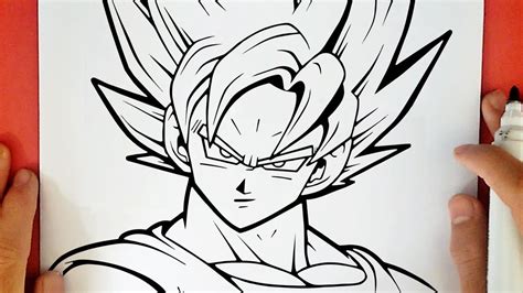 How To Draw Goku Ssj Youtube