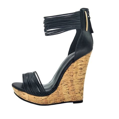 Sexy Cork Platform Wedges Very High Heel Strappy Gladiator Sandals Size