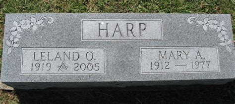 Leland Ova Harp Monumento Find A Grave