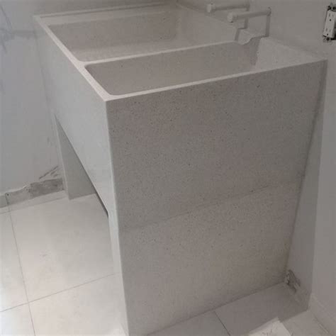 White Marble Granite Sink With 110x70x90 Height And 40 Depth