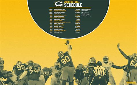 🔥 [50+] Green Bay Packers Schedule Wallpapers | WallpaperSafari