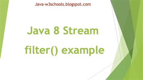 Java 8 Stream Api Filter Examples