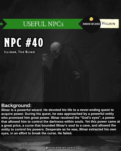 Npc Dungeons And Dragons Dungeon Master Dungeons And Dragons