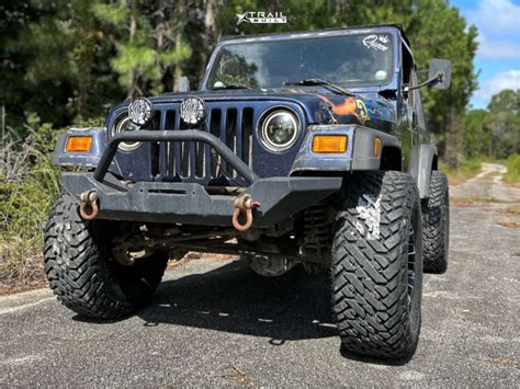 1997 Jeep TJ Wheel Offset Aggressive 1 Outside Fender Suspension