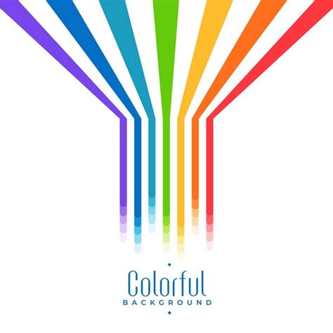 Fondo Abstracto De Rayas De Colores Del Arco Iris Vector Gratis