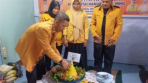 HUT Ke 17 DPC Hanura Inhil Gelar Syukuran Dan Tebarkan Kebaikan