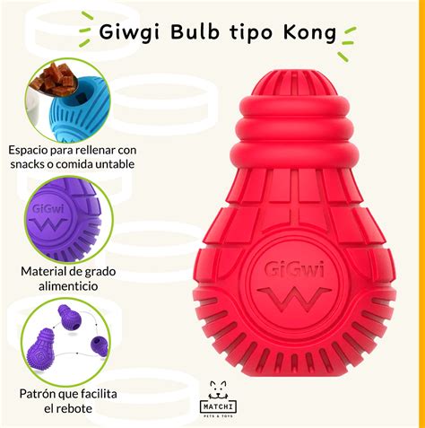 Gigwi Bulb Juguete Tipo Kong Dispensador De Premios Matchistore