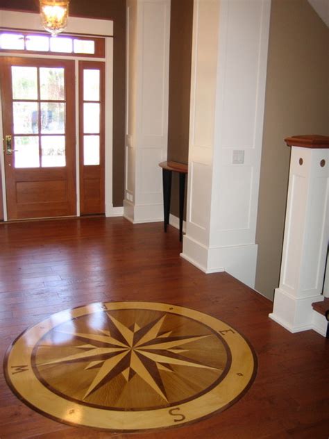 Compass Rose Hardwood Floor Medallion 72 Namaka Style Traditional