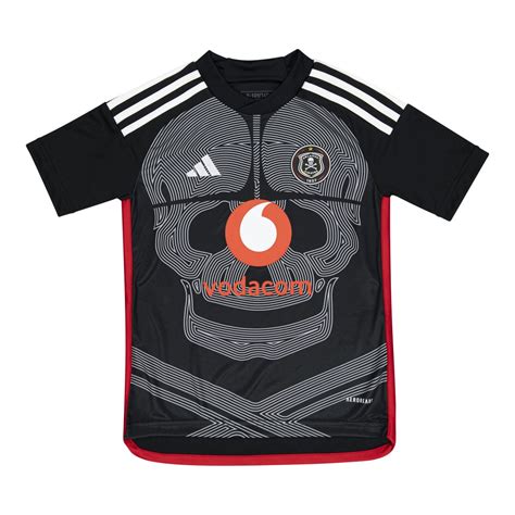 adidas Boys' Orlando Pirates FC 23/24 Home Football Jersey - Black ...