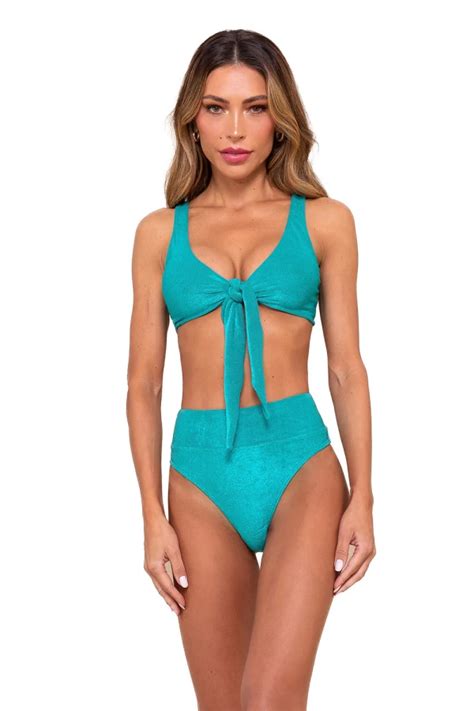 Top Ivete Azul Atol Mos Brazilian Beachwear