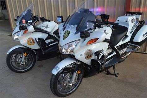 Honda Police Motorcycle for Live Oaks. 2010 Model is on the left, 2014 ...