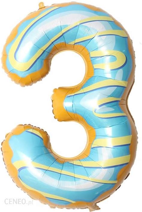 Balon Foliowy Cyfra 1 Ciasteczko Donut 40Cali 85Cm Ceny I Opinie